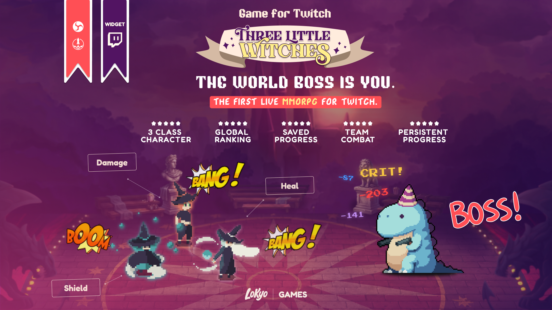Three Little Witches — Game for Twitch
